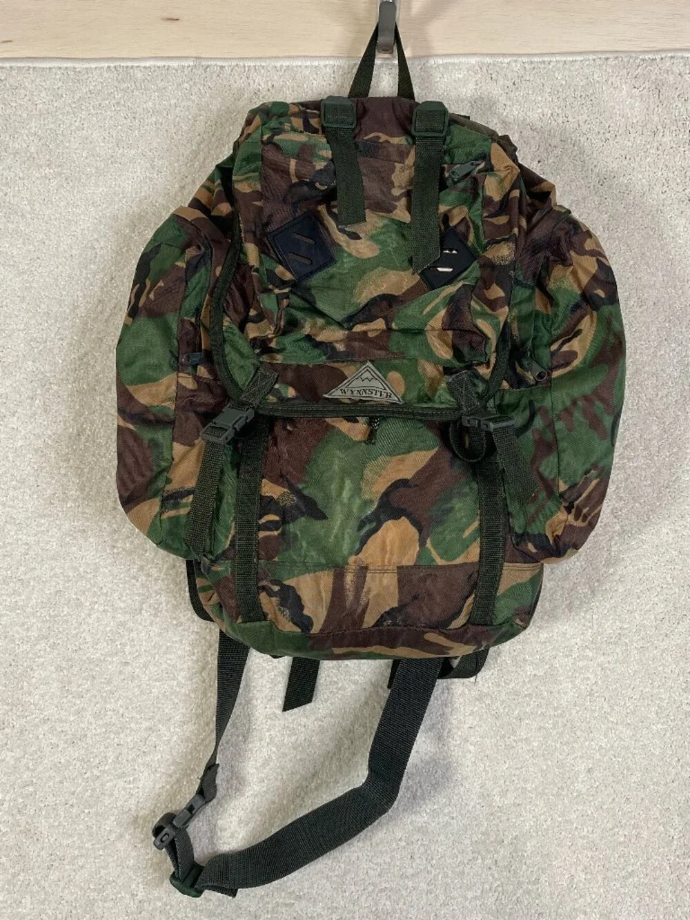 Vintage Wynnster DPM Camo Backpack Mens One Size Hiking Camping Rucksack Outdoor